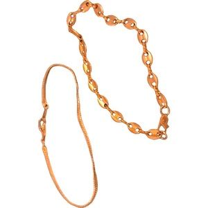 3 for $25 - Small Gold Vintage Bracelets - set of 2